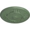 Ekena Millwork Flower Ceiling Medallion (Fits Canopies up to 3 7/8"), Hand-Painted Athenian Green, 27"OD x 1 1/8"P CM27FLAGF - alternate 4